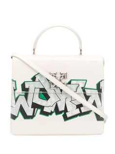 Off-White сумка-тоут Jitney с принтом граффити