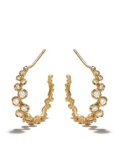 Annoushka золотые серьги-кольца Hidden Reef с бриллиантами