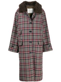 Mackintosh длинное пальто Forfar в клетку