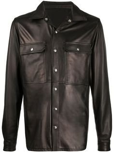 Rick Owens куртка-рубашка свободного кроя
