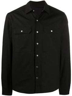 Rick Owens куртка-рубашка с геометричным принтом