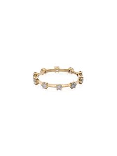 Jade Trau metallic Kismet 18K gold diamond ring