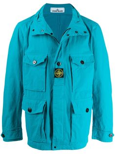 Stone Island легкая куртка с капюшоном