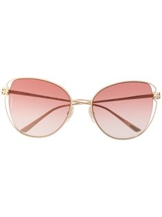 Cartier Eyewear солнцезащитные очки Panthère de Cartier в оправе бабочка