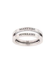 MARTYRE кольцо с гравировкой