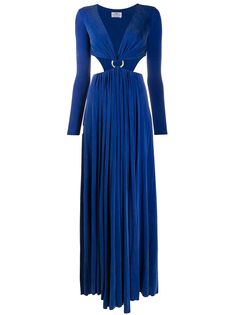 Elisabetta Franchi платье с вырезами и кольцом