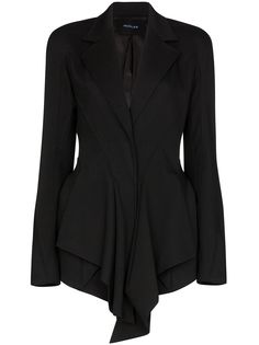 Mugler блейзер с драпировкой