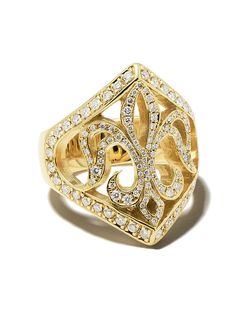 Loree Rodkin золотое кольцо Maltese с бриллиантами