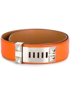 Hermès ремень с отделкой заклепками Hermes