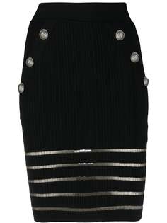 Balmain трикотажная юбка