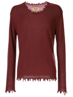 Uma Wang джемпер тонкой вязки с прорезями