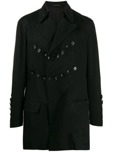 Yohji Yamamoto куртка с декоративными пуговицами