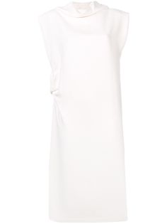 Jil Sander платье длины миди с драпировками