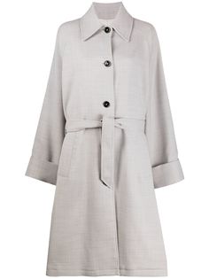 Mm6 Maison Margiela пальто миди с поясом