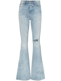 AMIRI расклешенные джинсы с завышенной талией