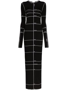 Vetements платье макси с принтом