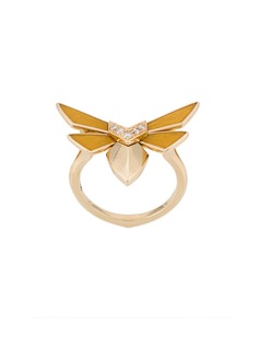 Stephen Webster золотое кольцо Winged Bug с бриллиантами