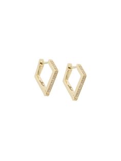 Lizzie Mandler Fine Jewelry серьги Huggies с бриллиантами