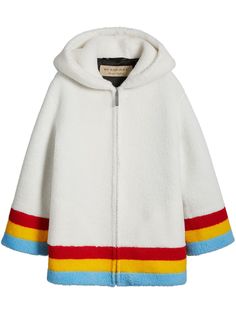 Burberry куртка с капюшоном и контрастным подолом