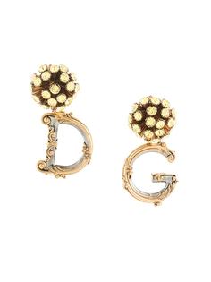 Dolce & Gabbana серьги с логотипом DG