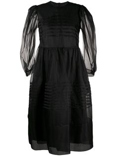 Simone Rocha плиссированное платье миди