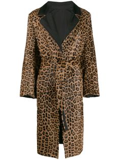 Simonetta Ravizza пальто с леопардовым принтом