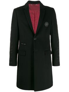 Philipp Plein пальто Gothic с вышивкой