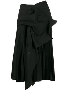 Junya Watanabe юбка миди асимметричного кроя