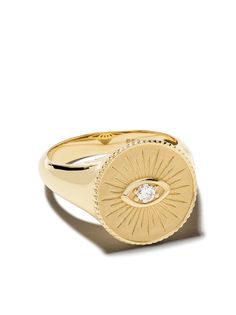 Sydney Evan золотой перстень с бриллиантом