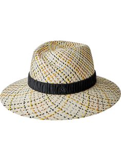 Maison Michel плетеная шляпа-федора Virginie