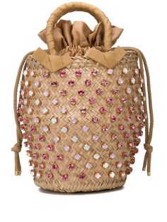 Le Nine сумка-ведро с кристаллами