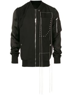 Rick Owens куртка-бомбер с декоративной строчкой