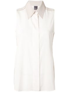 Lorena Antoniazzi рубашка свободного кроя с контрастным кантом