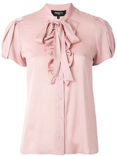 Paule Ka блузка с оборками и бантом