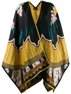 Etro кейп с цветочным узором