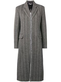 Stella McCartney длинное твидовое пальто