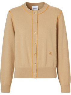 Burberry кашемировый кардиган с монограммой