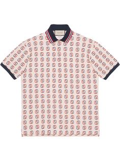 Gucci рубашка-поло оверсайз с логотипом Interlocking G