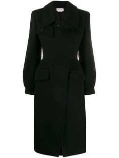 Alexander McQueen приталенное пальто