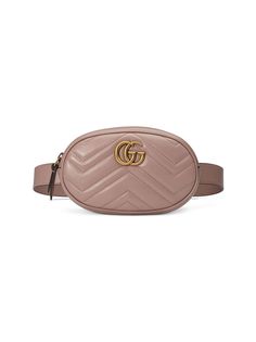 Gucci стеганая поясная сумка GG Marmont