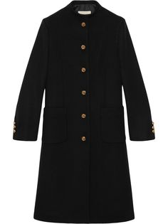 Gucci пальто с металлическим декором
