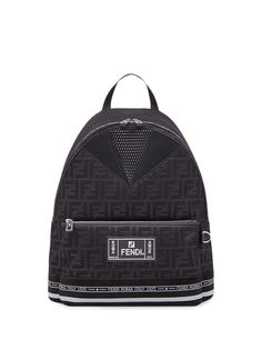Fendi объемный рюкзак с логотипом FF