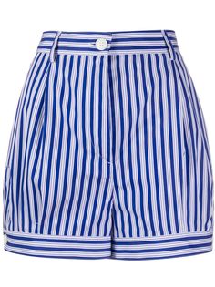 Prada полосатые шорты с завышенной талией