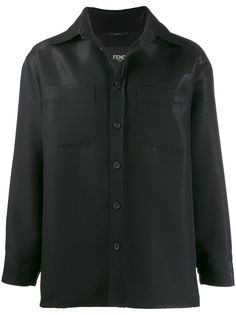 Fendi куртка-рубашка свободного кроя