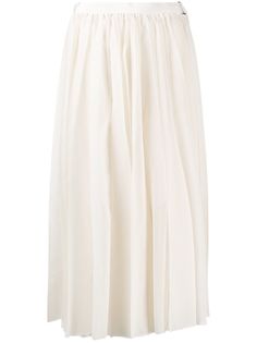 Sacai плиссированная юбка миди