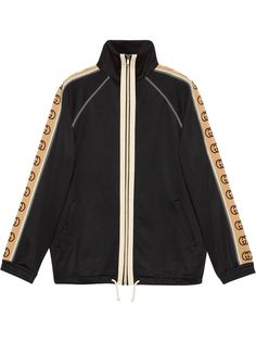 Gucci куртка на молнии с принтом GG