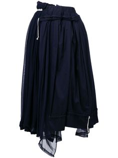 Comme Des Garçons Pre-Owned многослойная юбка средней длины со сборками