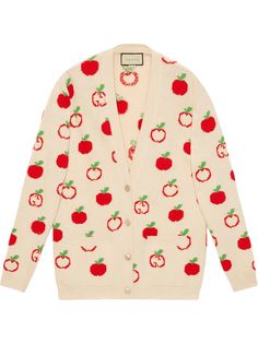 Gucci кардиган GG Apple вязки интарсия