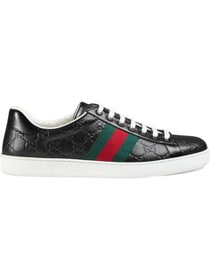 Gucci кеды Ace с узором Gucci Signature