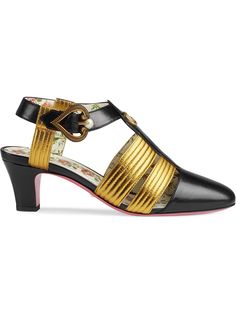 Gucci босоножки с Т-образной планкой